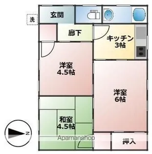 愛媛県松山市空港通1丁目【一戸建】の間取り
