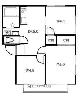 アーバンエース【2階】の間取り