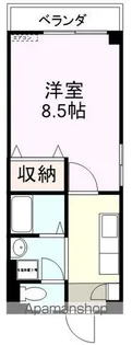 ハイツふろーら【201号室】の間取り