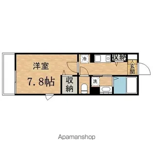 フラットサクセスⅡ【201号室】の間取り