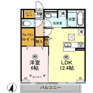 アプリリス【1階】の間取り