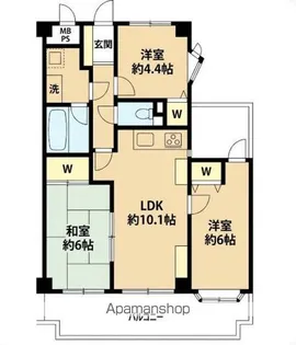 ライオンズマンション新座【207号室】の間取り