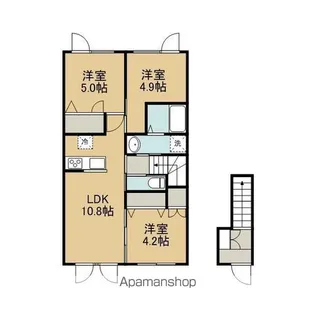 ノーザンパーク千歳【203号室】の間取り