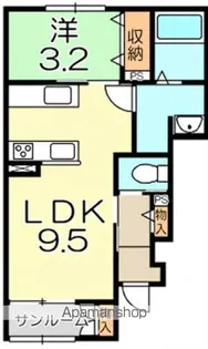 グッドライフステージ古沢【102号室】の間取り