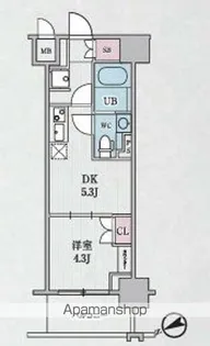 テラス浅草橋【7階】の間取り
