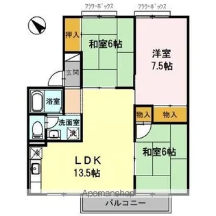 セジュール寺田【2階】の間取り