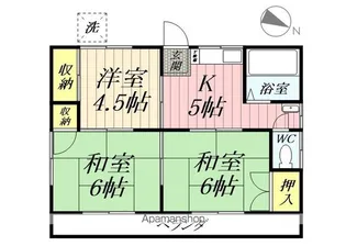 鈴木第3アパートⅡ【201号室】の間取り