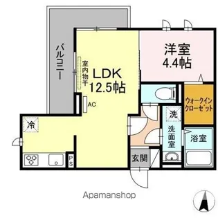 レジデンスSUMIHOU III【3階】の間取り