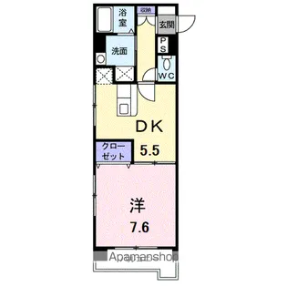 ユウメイトビル【207・号室】の間取り