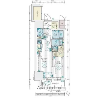 エステムコート名古屋葵【8階】の間取り