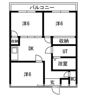 コーポ桂【3階】の間取り