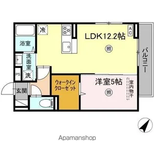 シャローム城原【3階】の間取り