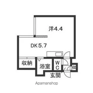 スカイコート新札幌A【102号室】の間取り
