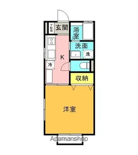 ユウケイハイツ A棟【101号室】の間取り