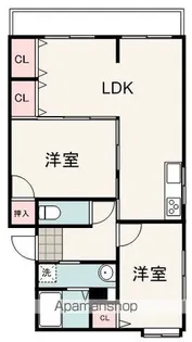 グリーンハイツ【1階】の間取り