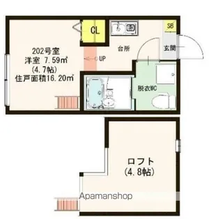 STAGE 南小岩【2階】の間取り