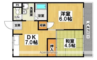 コーユーレジデンス【102号室】の間取り