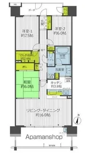 グランレジデンス【13階】の間取り