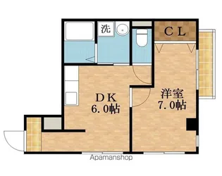 高殿マンション【210号室】の間取り