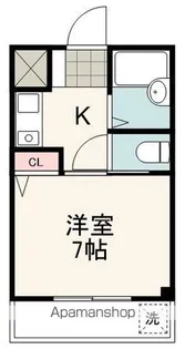 クオーレ八幡【202号室】の間取り