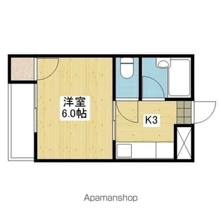 木村ビル【303号室】の間取り
