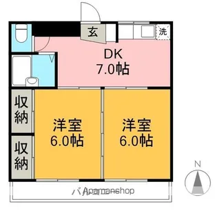 コオキマンション【2階】の間取り