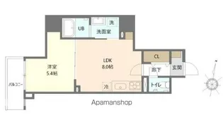 オークレジデンス亀沢【5階】の間取り