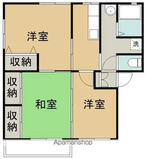 ガーデンヒルズ櫻井弐番館【2階】の間取り