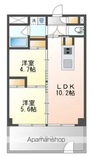 庭園レジデンス【301号室】の間取り