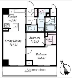 ヴェルデ若葉【1階】の間取り