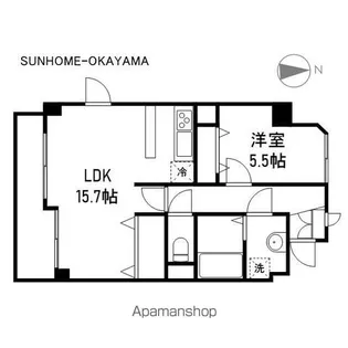 ミラドール奥田西町【2階】の間取り