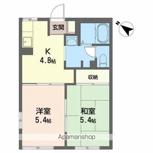 ディアスケイワン【1階】の間取り