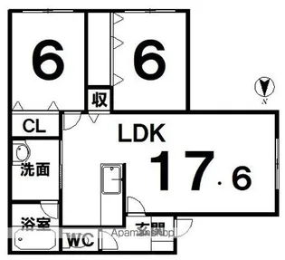 仮)西7南9AP【307号室】の間取り