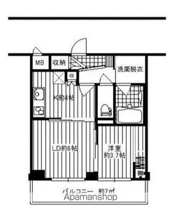 ダイヤモンドクレスト南流山【3階】の間取り