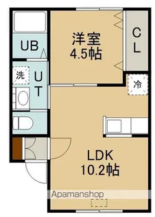 1LDKの間取り画像