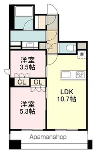 パークアクシス仙台西公園【2階】の間取り