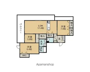 ALNEST【3階】の間取り