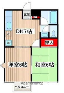 コーポ皆川【2階】の間取り
