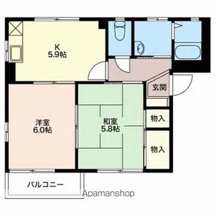 フレグランスフジサワ【B101号室】の間取り