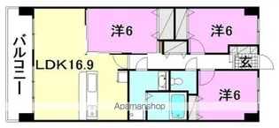 VENT VERDE HILLSIDE【302号室】の間取り