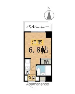 1Rの間取り画像