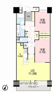 TO−BE−1東照の丘マンション【6階】の間取り