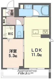 ヴィアソーレ【1階】の間取り