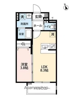 新築 robot home 箱崎宮前II【1階】の間取り