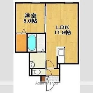 PERFECT PARTNER RESIDENCE B棟【4階】の間取り