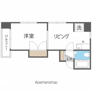 キャッスル北沢札幌【3階】の間取り