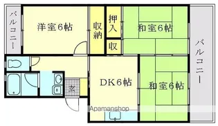ファミール香椎【1階】の間取り