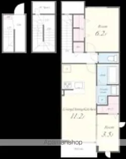 シャロームセブン平尾【303号室】の間取り