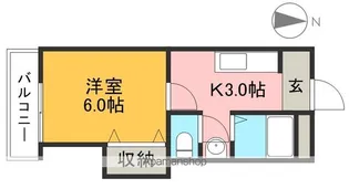 コーポあゆみ【3階】の間取り