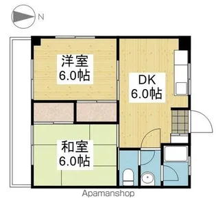 井上ハイツ【203.号室】の間取り
